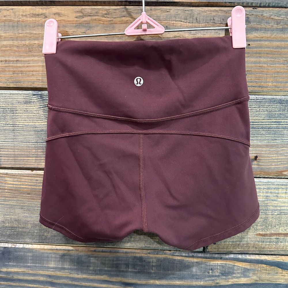 lululemon athletica Maroon Athletic Shorts